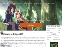 Tablet Screenshot of originsro.org